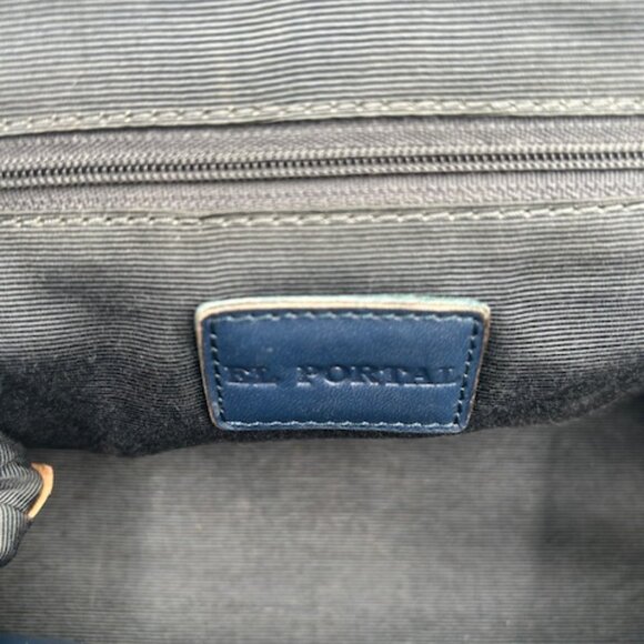 El Portal Leather Printed Handbag - Picture 3 of 4